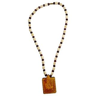 Sacred Jai Shree Bagheshwar Dham Printed Wooden Kanthi Mala Sacred Jai Shree Bagheshwar Dham Printed Wooden Kanthi Mala