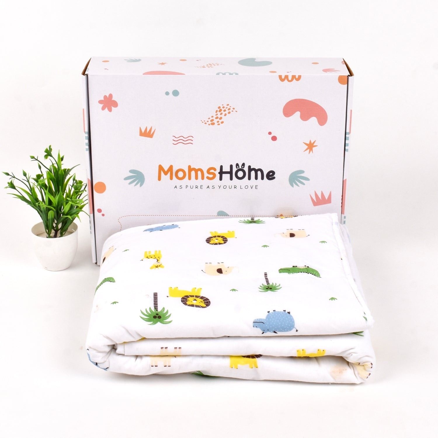Baby AC Quilt Organic Cotton - Lion - 0-3 Years - 110X120Cms