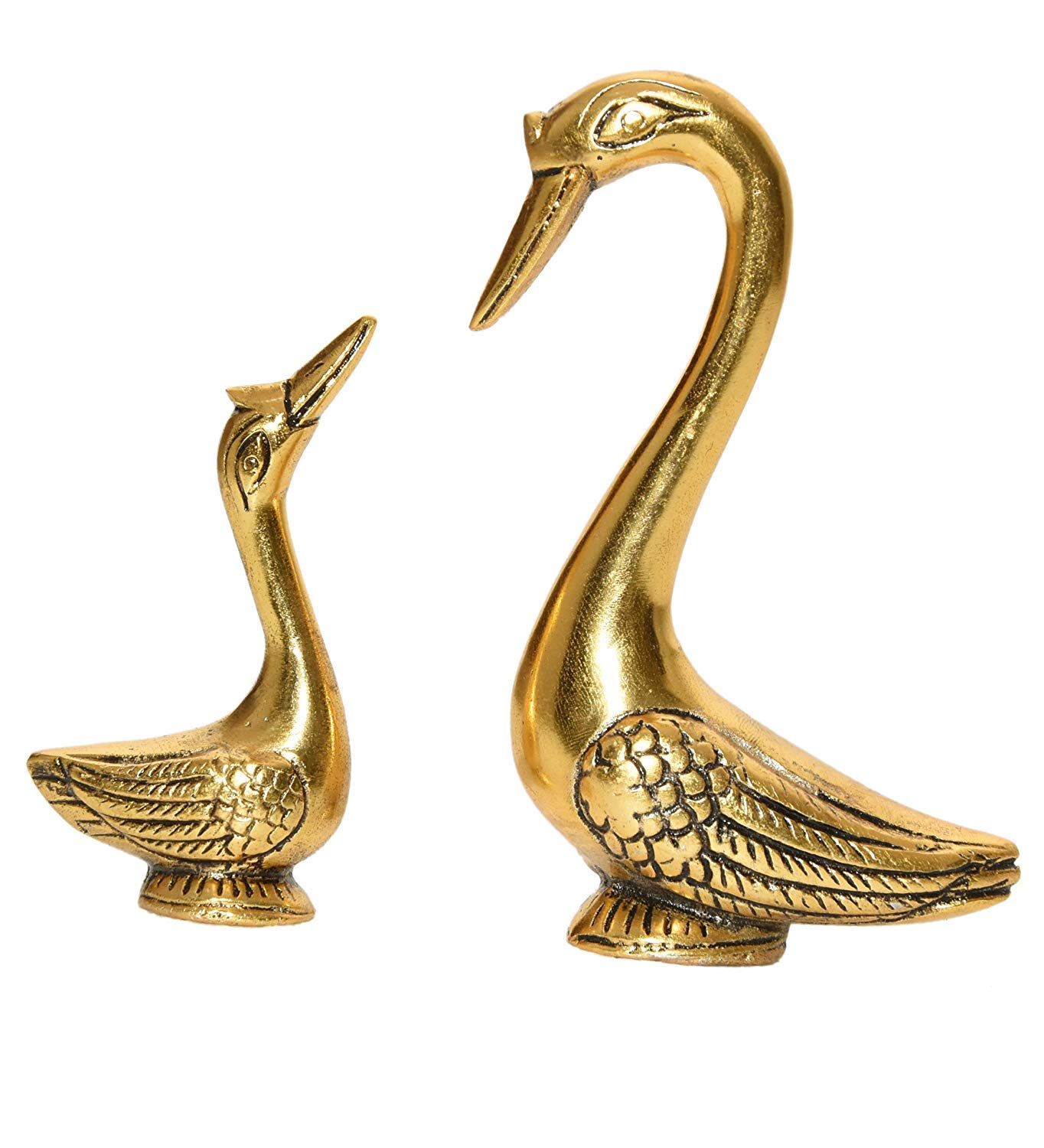 DreamKraft Pair of Kissing Duck Showpiece - 22 cm for Home Decor Great Gifts Feng Shui Gifts