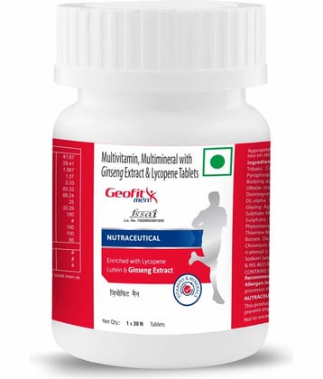 GEOFIT Multivitamins Tablets for Men, Essential Nutrients for Immunity & Overall Wellness (30 pcs)
