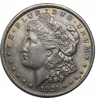1 Doller 1921 Morgan, USA Silver-plated old Collecting Coin Silver Edition
