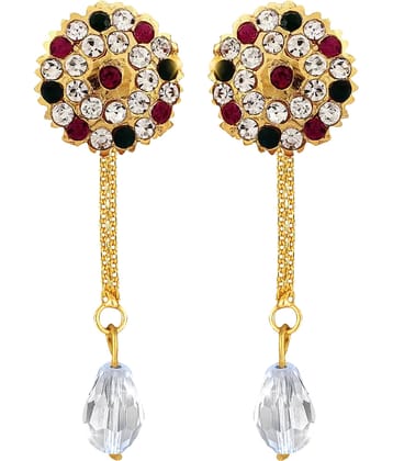 VIVASTRI Golden Drop Earrings ( Pack of 1 )