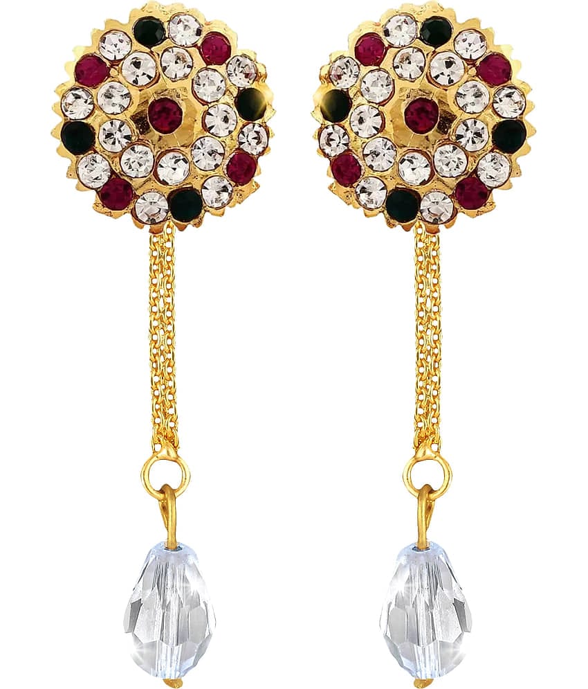 VIVASTRI Golden Drop Earrings ( Pack of 1 )