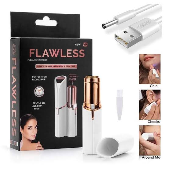 Flawless Women's Painless Face Hair Remover (Pack of 1)