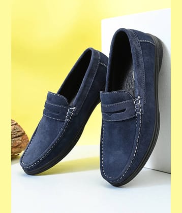 Fashion Victim Blue Men's Slip on Shoes