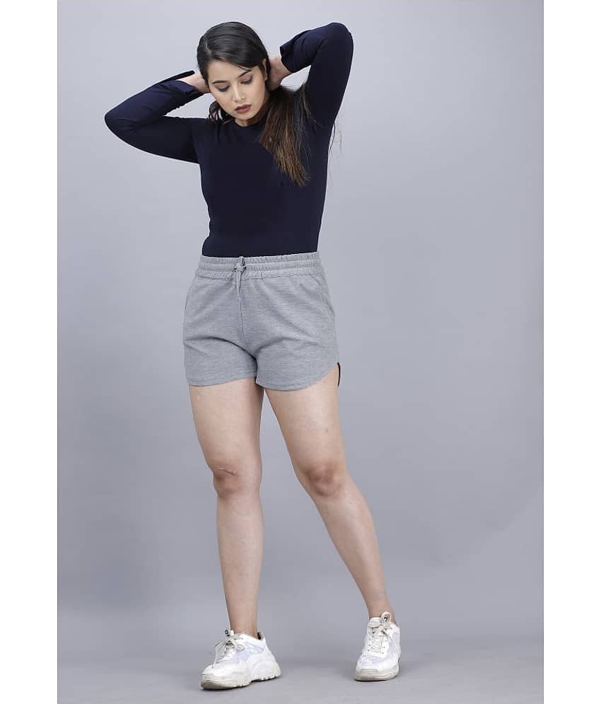 Scrott Merchandise Cotton Hot Pants - Gray