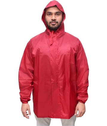 Goodluck Maroon Rain Jacket