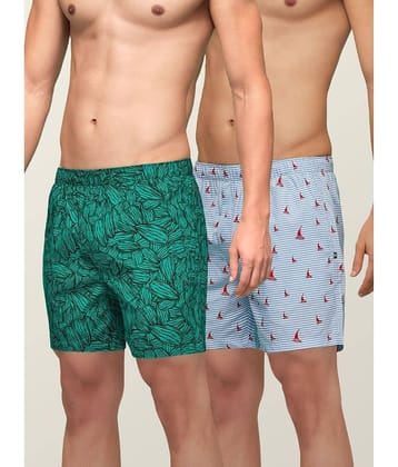 XYXX Pack of 2 Cotton Blend Boxers For Men's ( Multicolor )