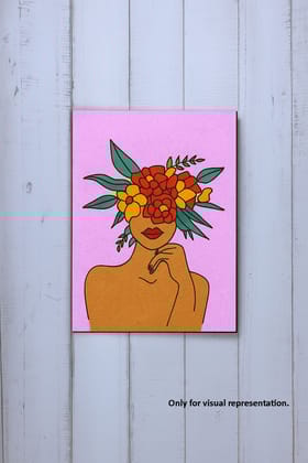 Dbeautify's MDF DIY Traditional Woman Painting