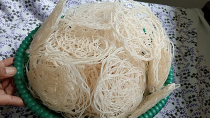 Traditional Rice Kurdai (50 Pieces) | Authentic Sun-Dried Papad | Ready to Fry Snack