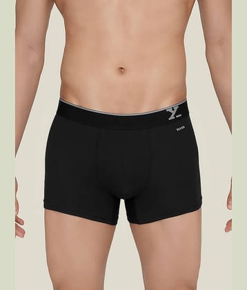 XYXX Pack of 1 Cotton Trunks For Men's ( Black )