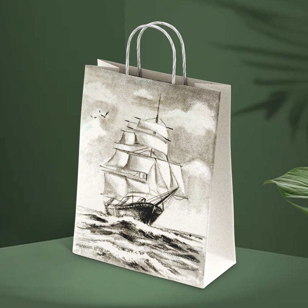 Pencil Shading on  Paper Bag  Diy Kit by Penkraft