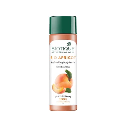 Biotique Bio Apricot Refreshing Body Wash | Keeps Skin Fresh and Clean | Brightens Skin and Reducing Dark Spots | 100% Botanical Extracts | Suitable for All Skin Types | 190ml Biotique Bio Apricot Refreshing Body Wash | Keeps Skin Fresh and Clean | Brigh