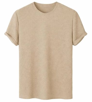 Solid Regular Fit Round Neck Half Sleeve Casual T-Shirt