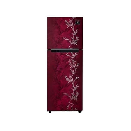 SAMSUNG 236 Litres Double Door Refrigerator (Red - Flowers)