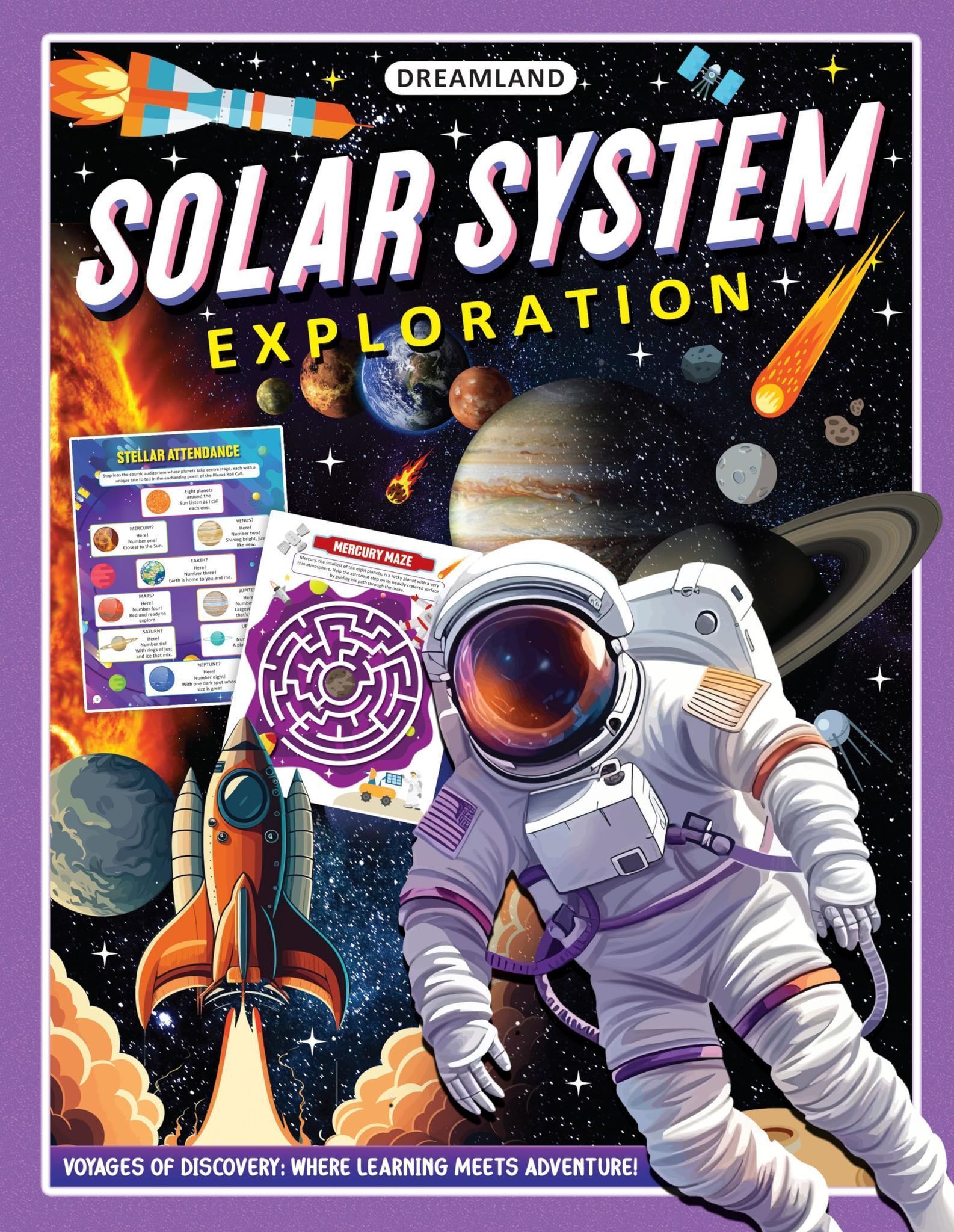 Solar System Exploration Activity Book for Kids Age 5 -10 years [Paperback] Dreamland Publications