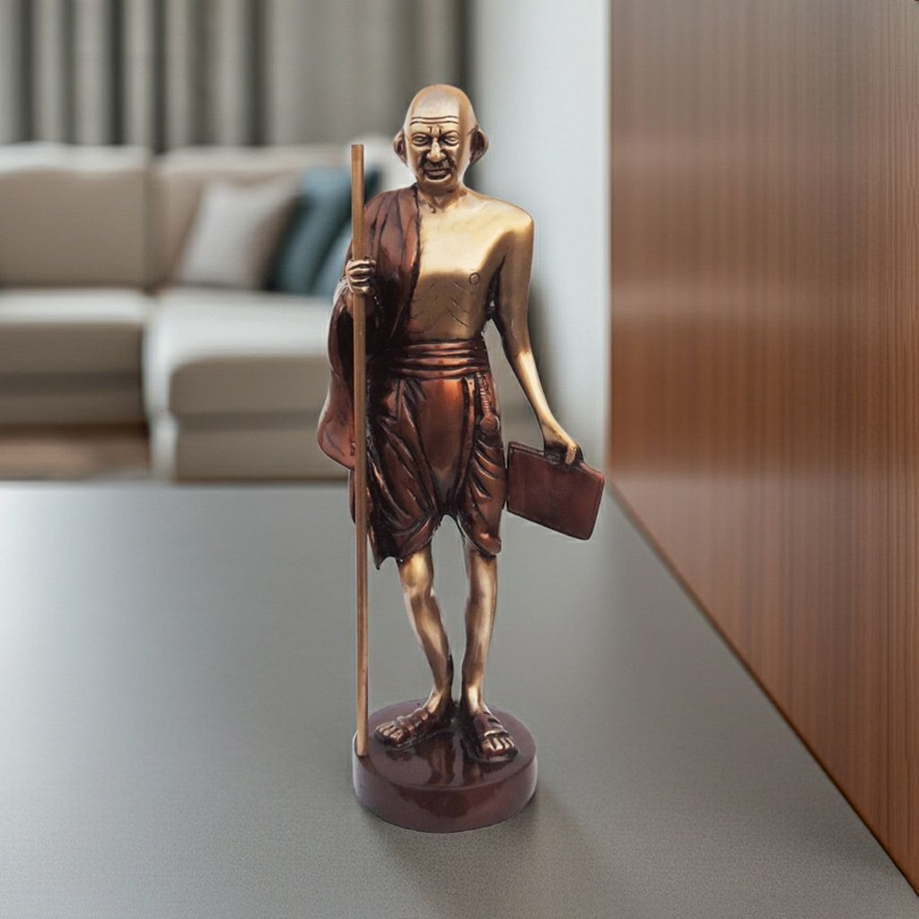 Brass Showpiece Gandhi Ji God Idol Statue (BSMAS1355 E)