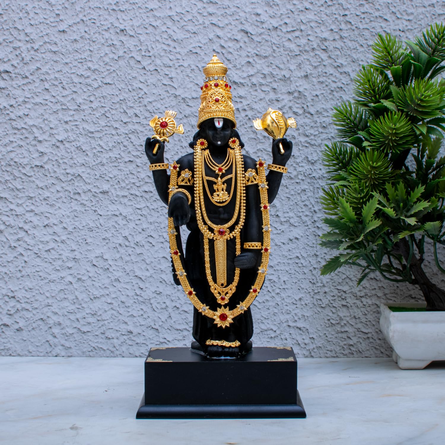 Craftlayout Resin Tirupati Balaji Idol 8.5 Inch