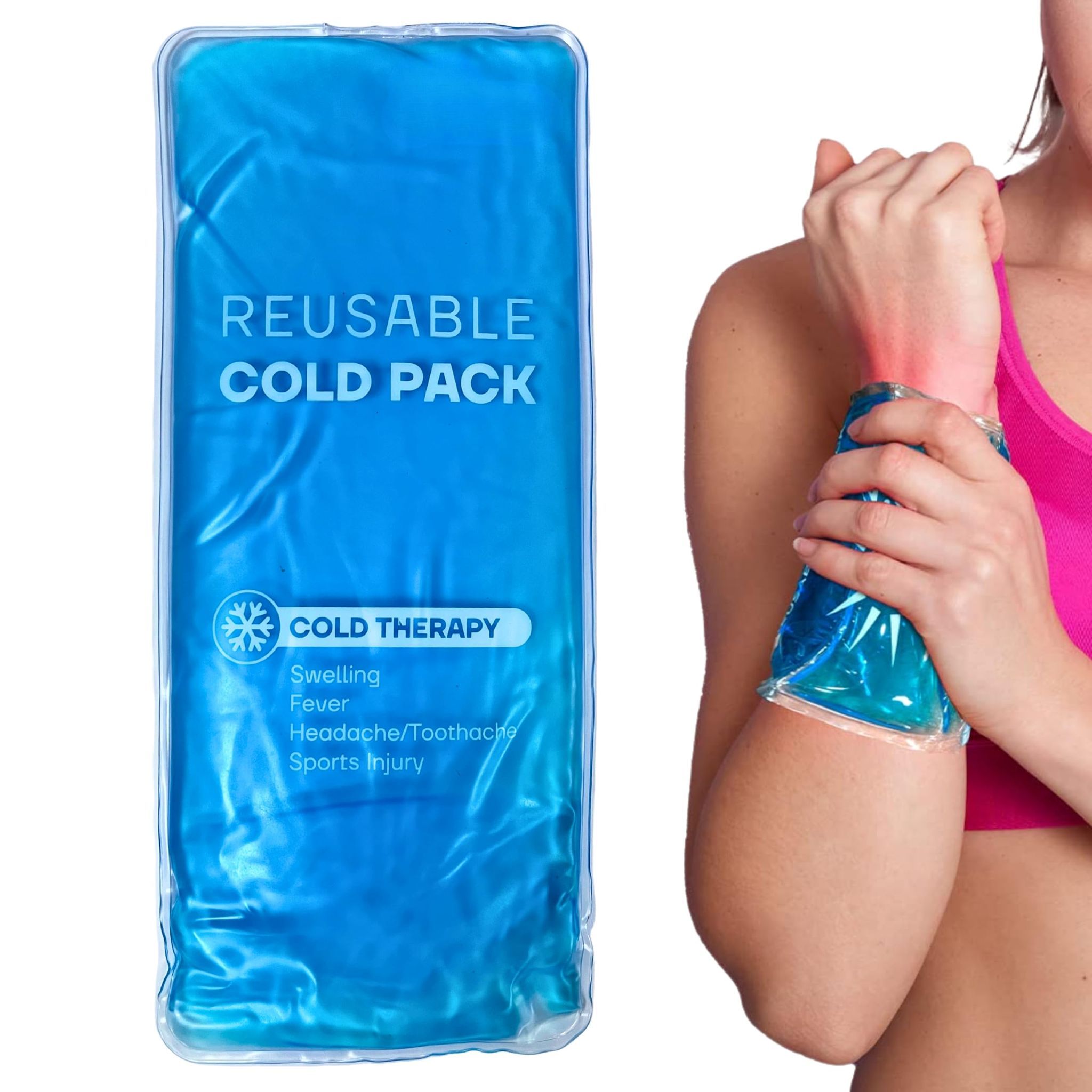 EZYFIT Reusable Hot & Cold Soft and Flexible Gel Pack for Pain Relieving - 250 * 120 mm
