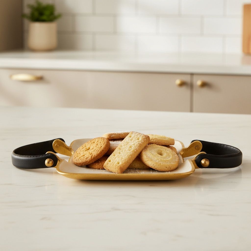 Aluminium Decorative Tray With Handle Platter (AMAS3301/11)