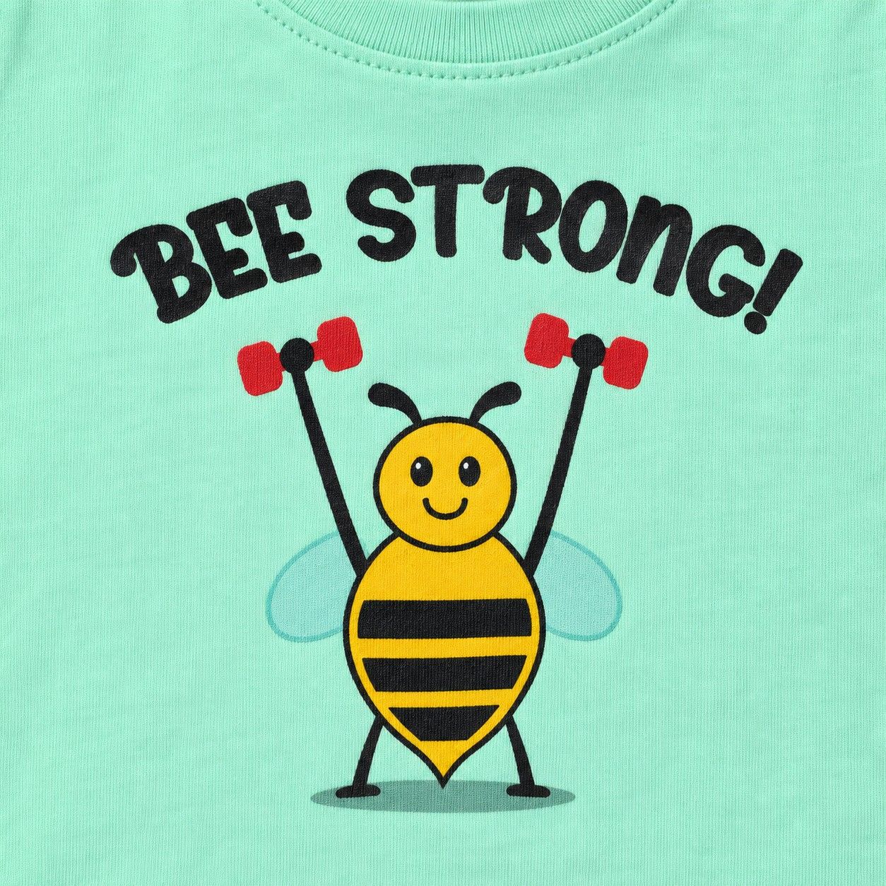KUCHU Unisex Tshirt | Made of Super Combed Cotton-Modal Natural Fiber Better Than 100% Cotton| Soft & Breathable Fabric| Unique Digitally Printed Design |Vibrant Colour |Bee_Strong