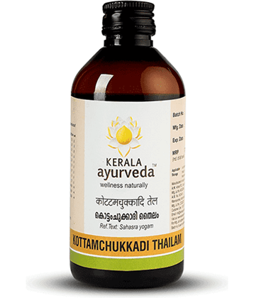 Kerala Ayurveda Kottamchukkadi Thailam 200 Ml, For Tennis Elbow & Sports Injuries, Relieves Joint Swelling And Inflammation, Oil For Spondylosis