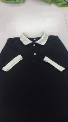 Tejaswini Creation Polo T-Shirt (1 unit) | Contrast Collar & Cuffs | Casual Wear