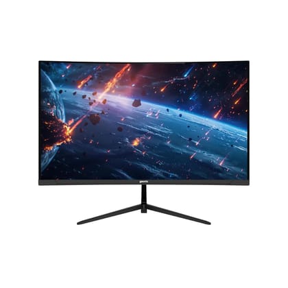 GEONIX Neon 27-Inch Curved Full HD Monitor (68.58 cm) 120Hz Refresh Rate, 5ms Response Time, 3000:1 Contrast Ratio, Built-in Speakers, 1920x1080, Black