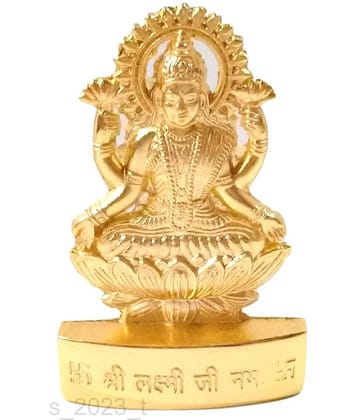 Shri Astha Vinayak Brass Goddess Laxmi Idol ( 13 cm )