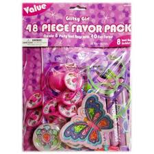 Wanna Party Favor Pack 48 Piece Glitzy Girl