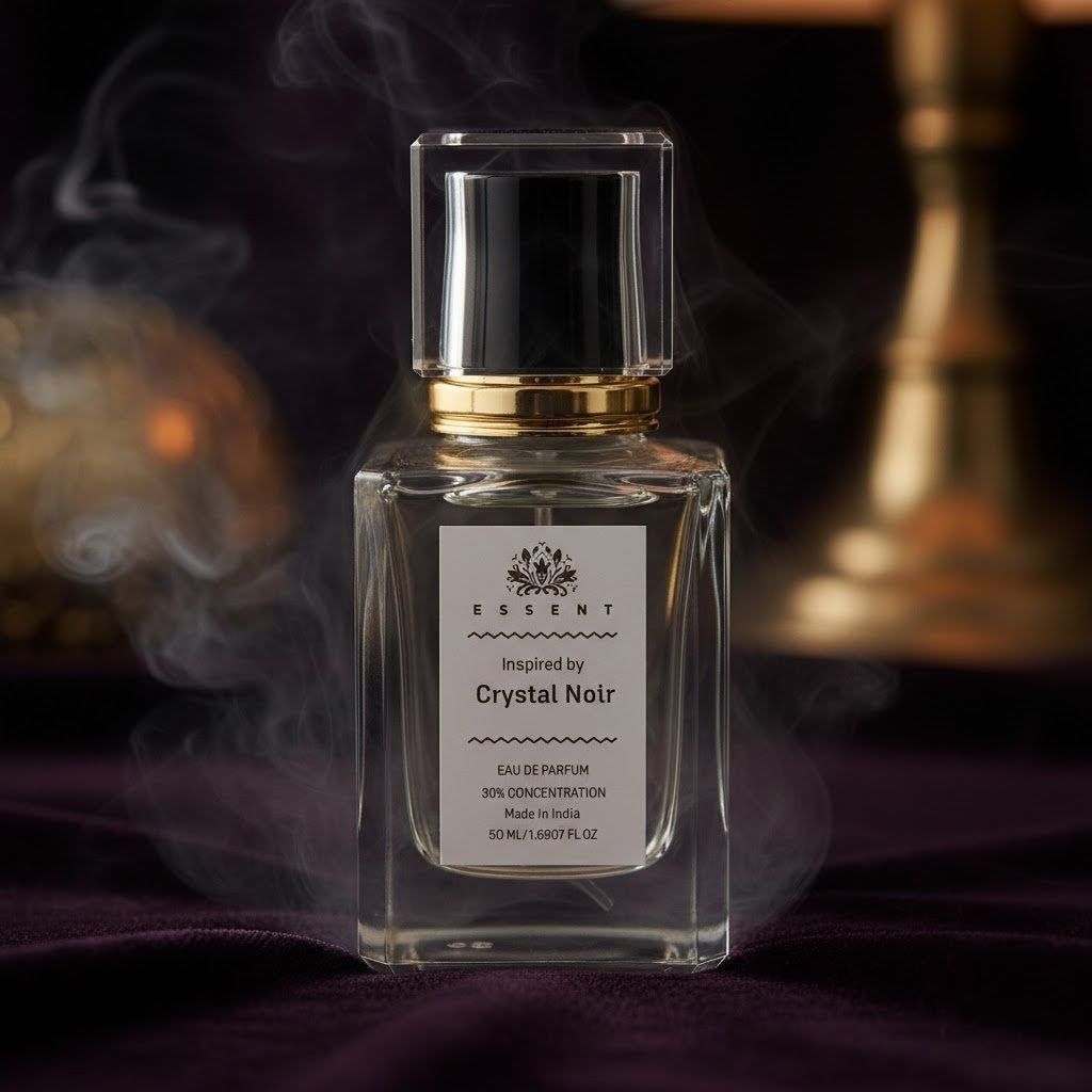 Essent Perfumes Crystal Noir Eau de Parfum (EDP) – Dark Floral Coconut Musky Long Lasting Perfume – Women’s Fragran