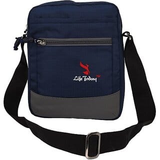 Life Today Blue Men Women Sling Bag - Medium Life Today Blue Men Women Sling Bag - Medium