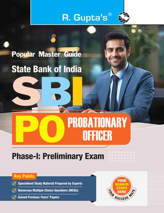 SBI PO Phase-I (Preliminary) Examination Guide [Paperback] [Jan 20, 2025] RPH Editorial Board