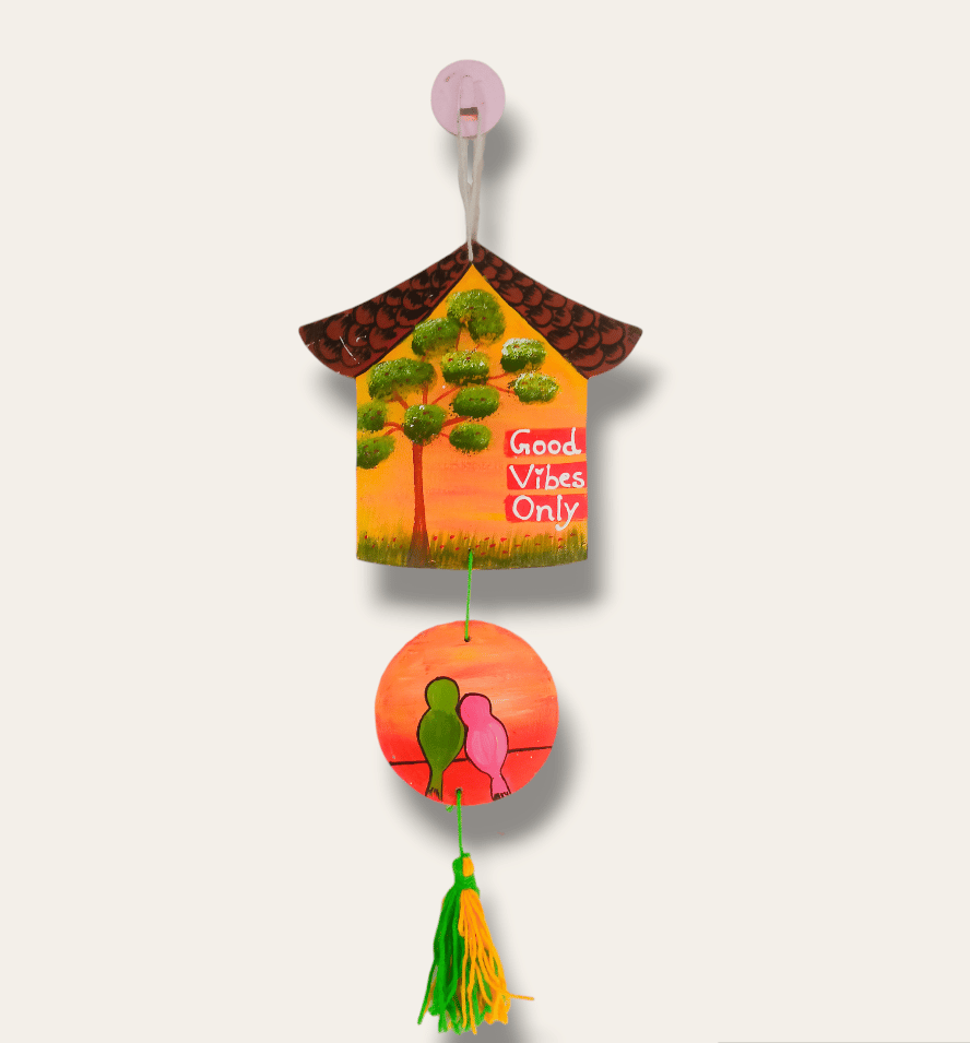 Aarya handicraft wooden GOOD VIBES ONLY Wall Hanging for home decor/living room/wall/door decoration.Home Hanging003