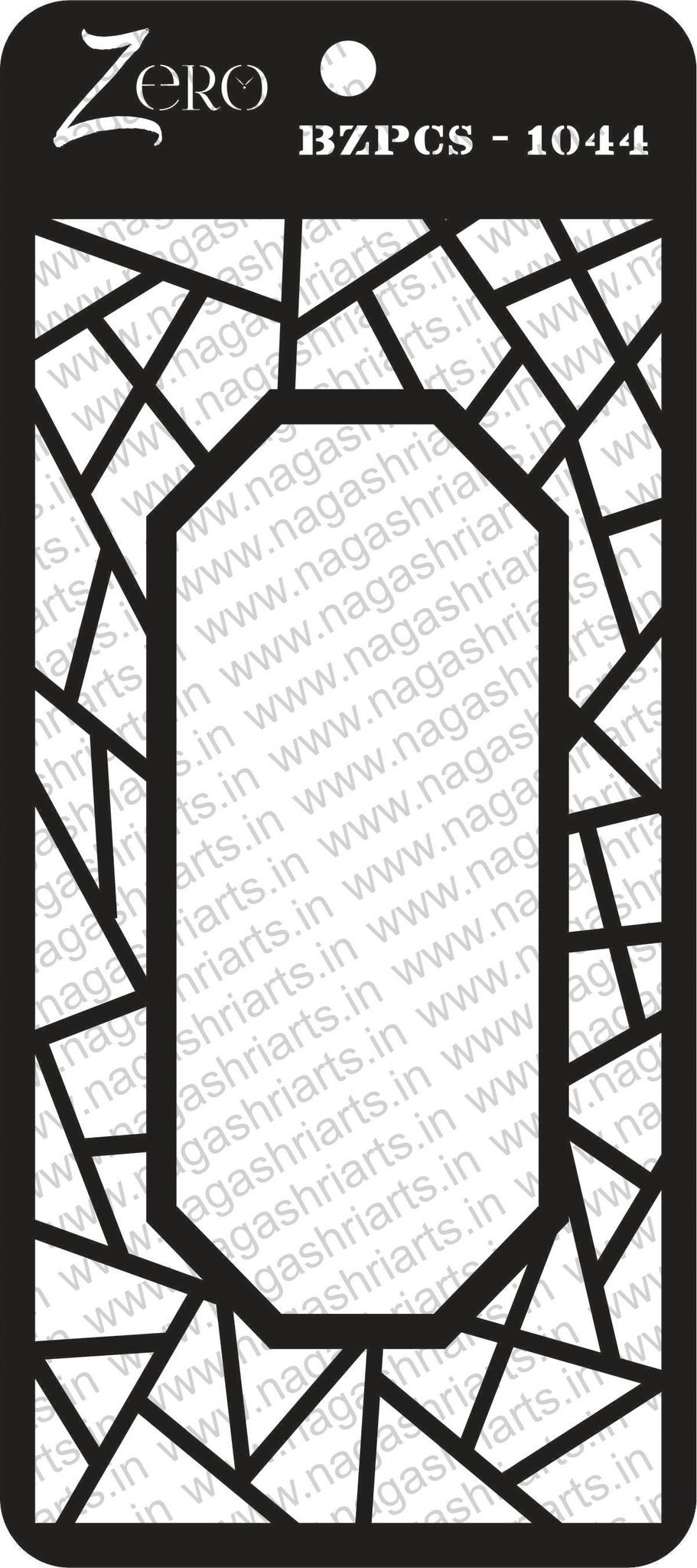 Brand Zero Pratibimb Craft Stencil - Code: BZPCS-1044 - Select Your Preferred Size