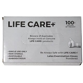Life Care+ Latex Examination Gloves ( Large , Pack Of 100 )