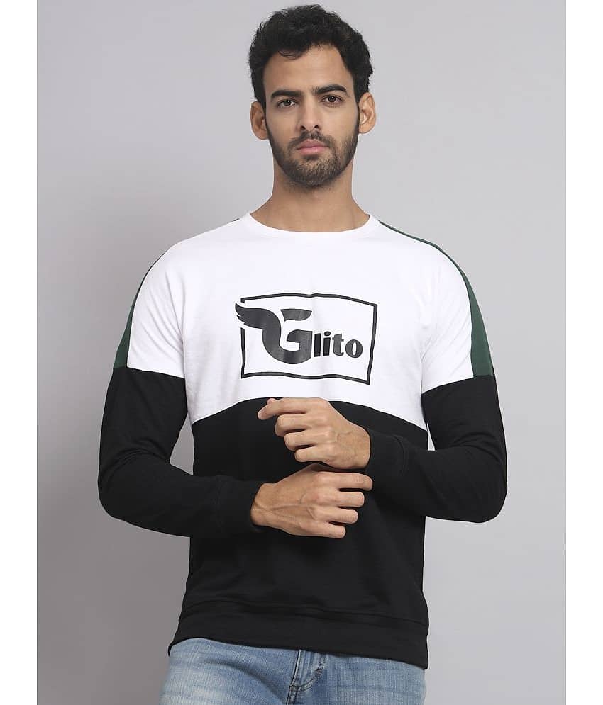 Glito - Black Fleece Regular Fit Men's Sweatshirt ( Pack of 1 )