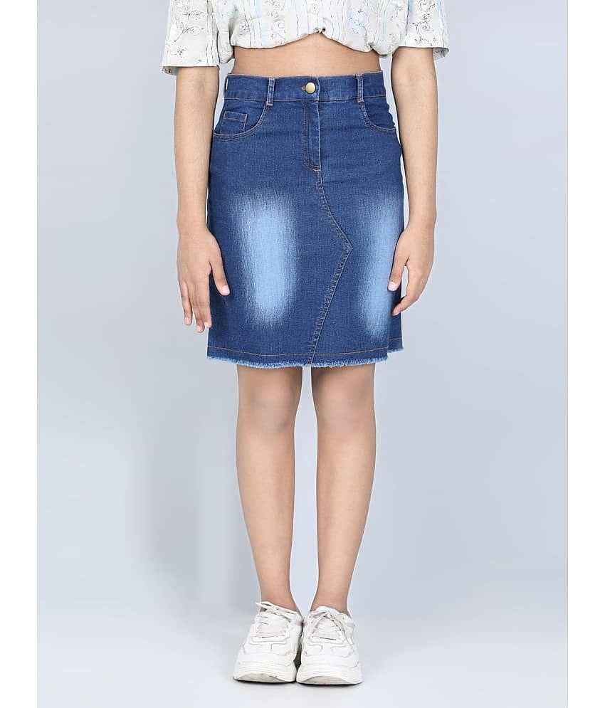 StyleStone Pack of 1 Girls Denim Straight ( Navy )