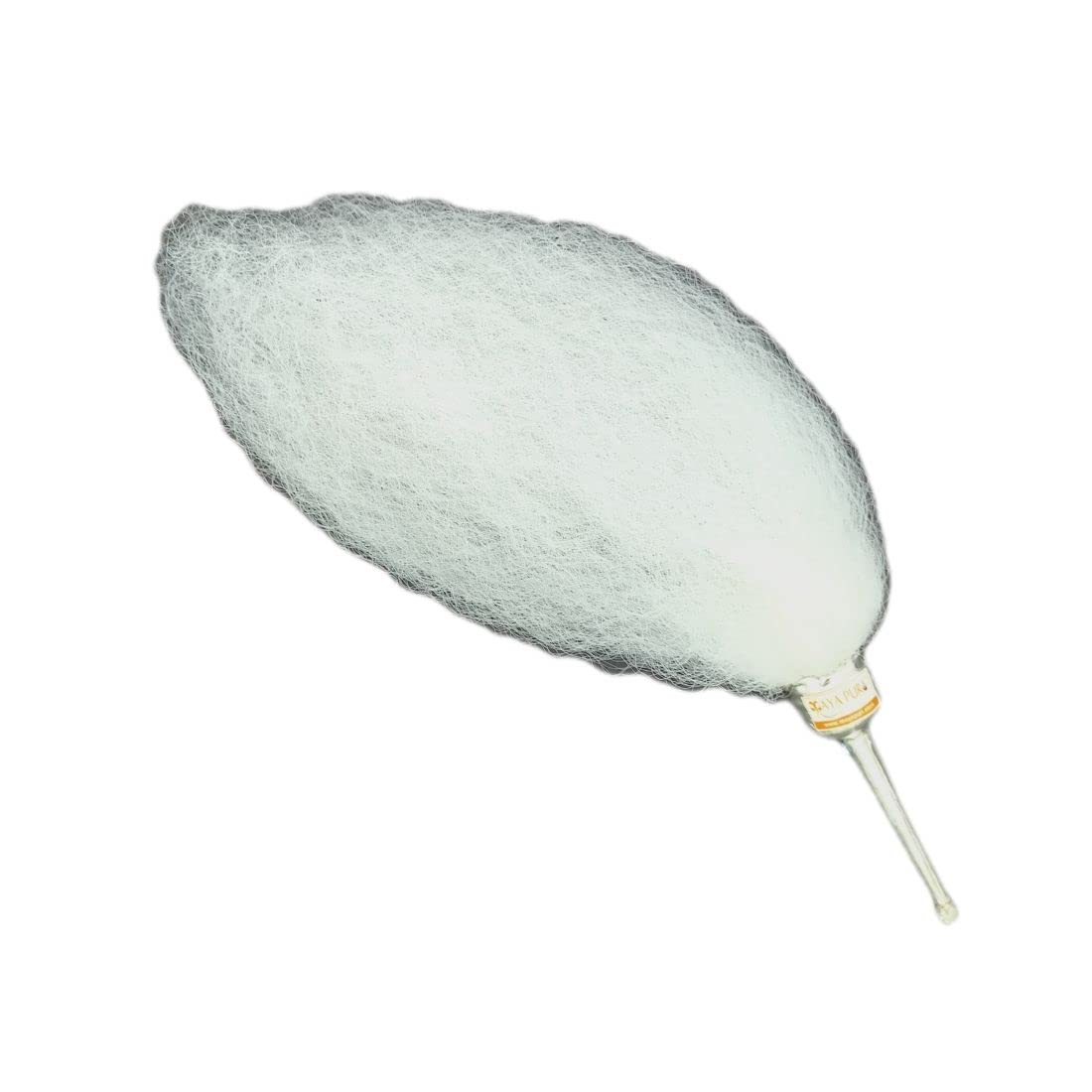 MAYAPURI Chamar for Home Puja | Chavar Sahib/Chaur/Deities Fan, White Hair (Small)
