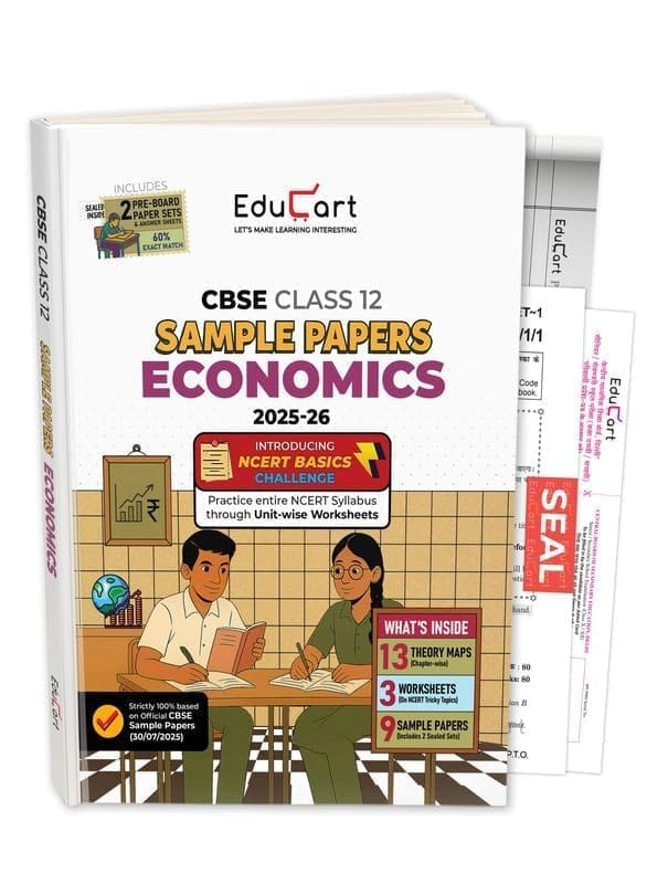 Educart CBSE Sample Paper Economics Class 12 for 2025-26 [Paperback] [Oct 30, 2024] educart