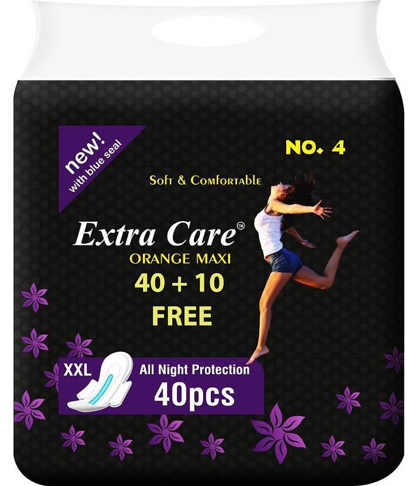 Sek Extra Care Orange Maxi Dry XXL 50 Sanitary Pads Pack of 50