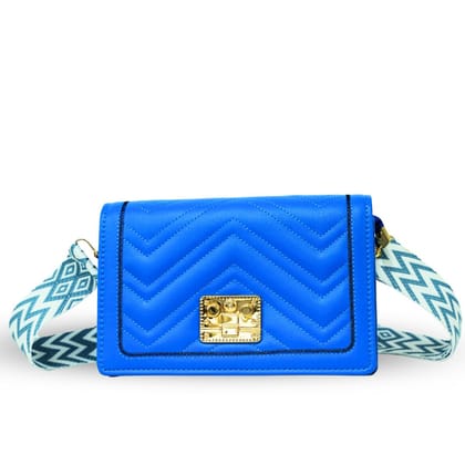 Stylish Sling Bag for Women and Girls Ideal for Travel Office Shopping and College Crossbody Sling Bag (Blue)