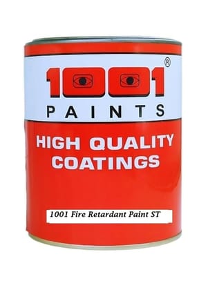 1001 Paints Fire Retardant Paint ST, Fire Resistant Coatings White, 30 45 Min Fire Resistance | For Metal, Mild Steel, Wood & Electrical Ducts | Heat-Resistant Protective Coating -1 Ltr 1001 Paints Fire Retardant Paint ST, Fire Resistant Coatings White, 30 45 Min Fire Resistance | For Metal, Mild Steel, Wood & Electrical Ducts | Heat-Resistant Protective Coating -1 Ltr