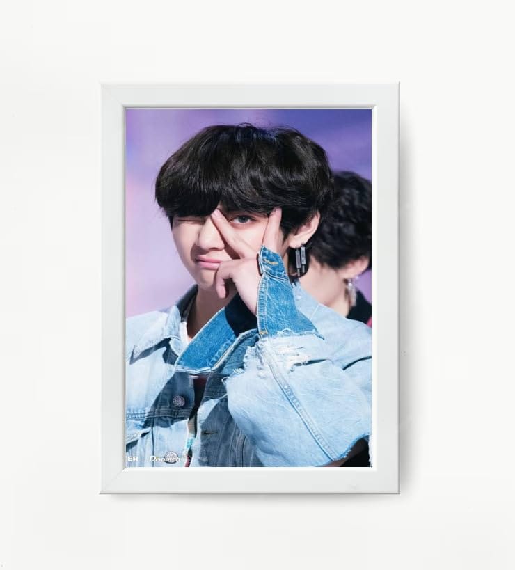 NOKKES Bts Army Bangtan Boy V suga J-Hope Jungkook Jin Jimin Rm 5X7 Inch Size Photo Frame Photo Home Office_EQW225