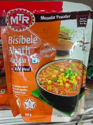Mtr bisibele bhat masala