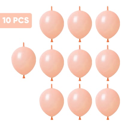 12" Linking Balloon Peach - 10PCs