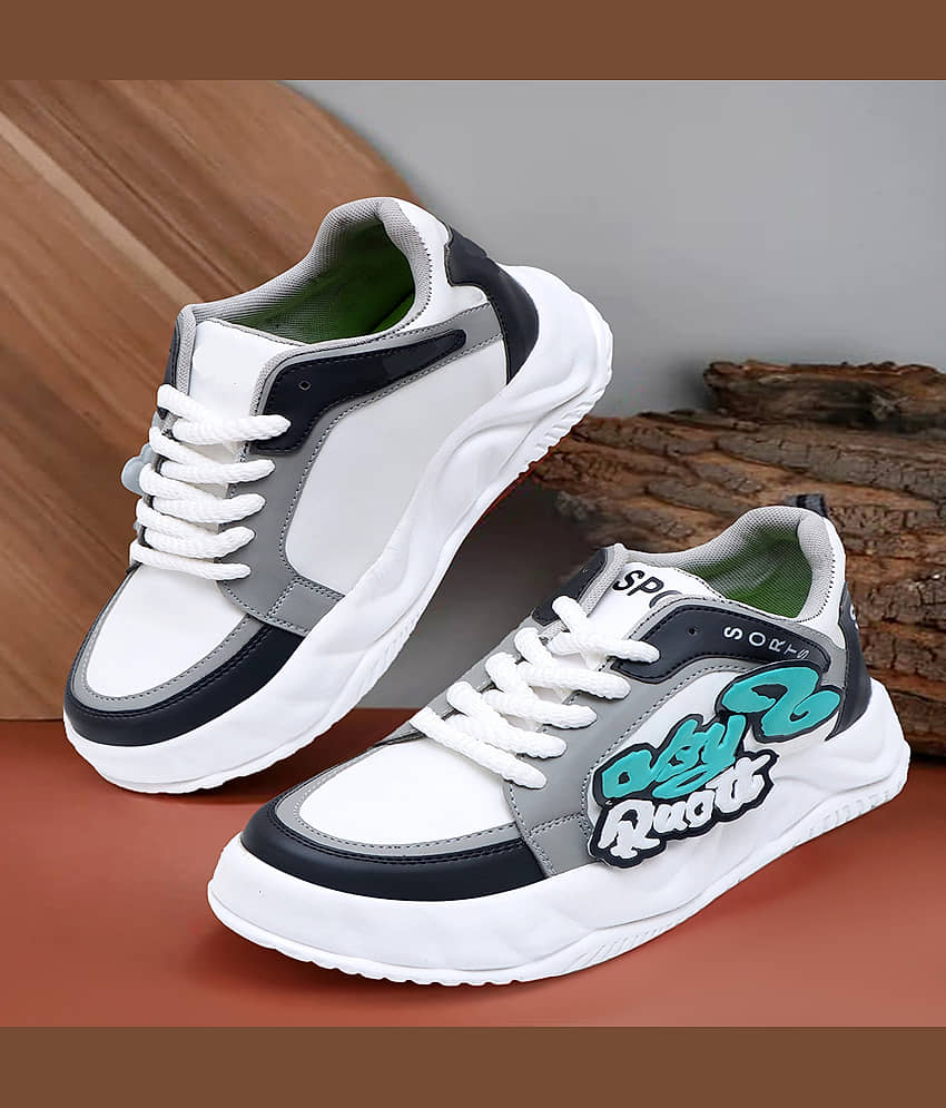 VATELIO Lightweight/Outdoor White Men's Sneakers