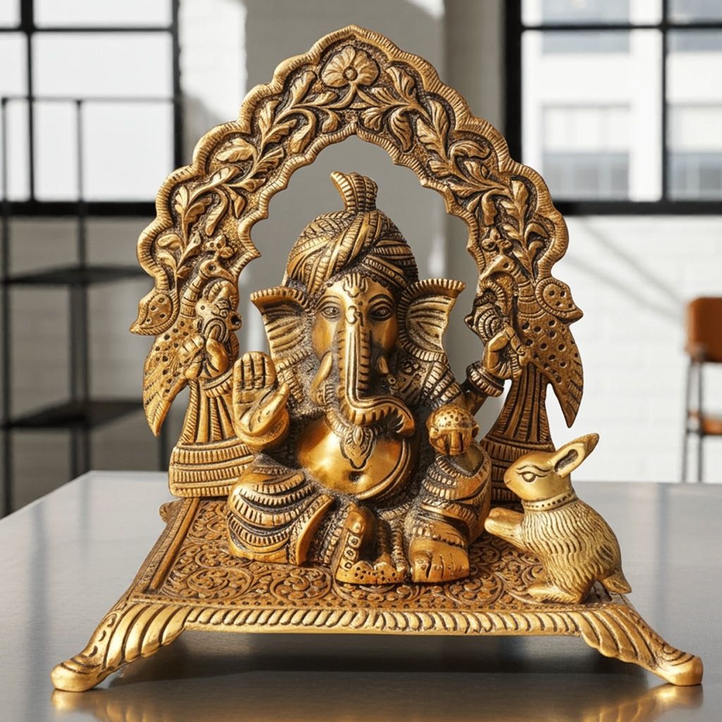 Aluminium Ganesh Ji Maharav (ASMAS359 G)