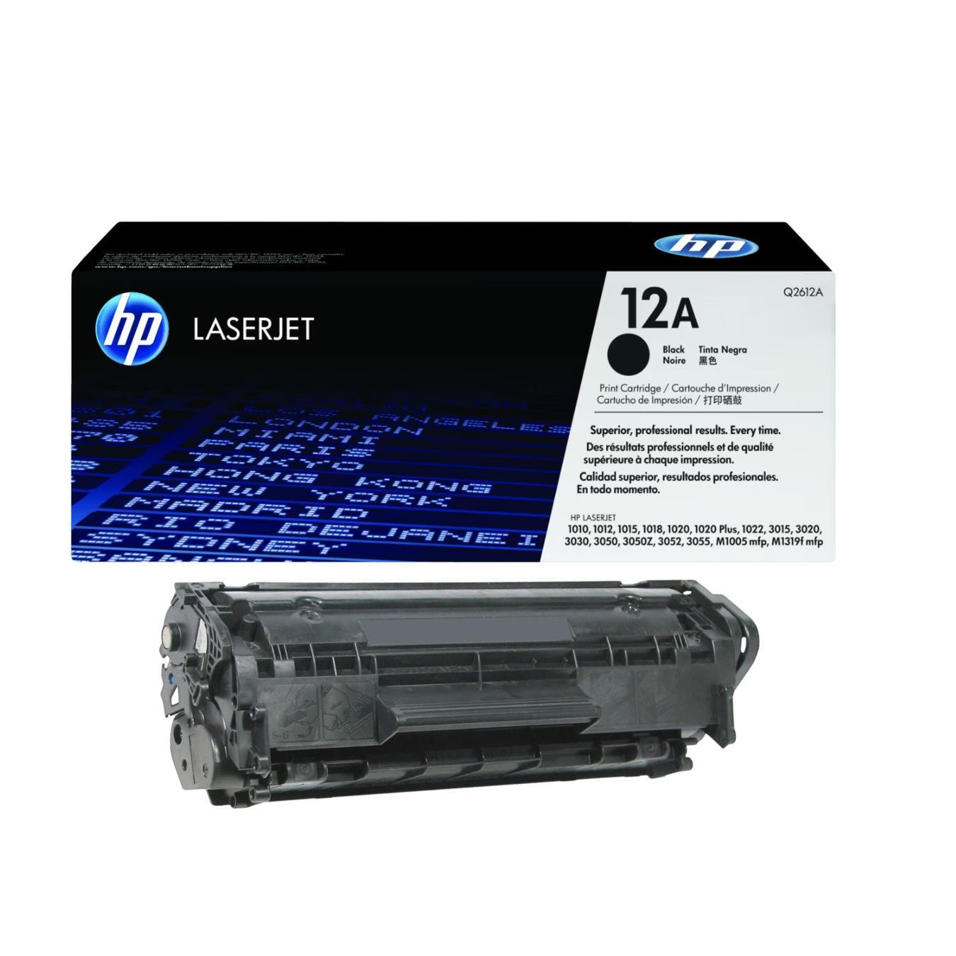 HP 12A Black Original LaserJet Toner Cartridge (Q2612A)