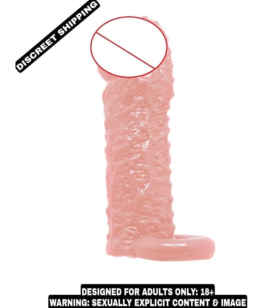 Naughty World Baile 5 inch Dotted Penis Sleeve Washable & Reusable Delay & Extra Time Penis Sleeve For Men